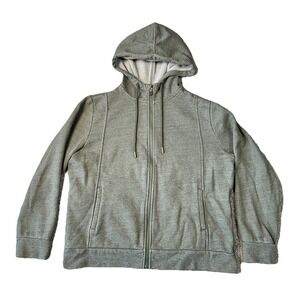 Figs Jacket Womens XL Green Fleece Essential Full Zip Hoodie Sweatshirt Medical